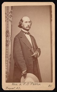 लाफायेट सबाइन फोस्टर का पोर्ट्रेट 1806-1880, 1871 और 1880 के बीच। द्वारा विलियम एच जेनिंग्स