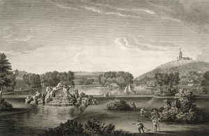 वेस्ट वूकोम्ब पार्क, विलियम वूलेट द्वारा उत्कीर्ण (1735-85) द्वारा विलियम हन्नान