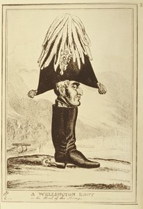 एक वेलिंगटन बूट, या सेना प्रमुख, 1827 द्वारा विलियम हीथ