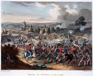 लॉर्ड वेलिंगटन (1769-1852) सलामांका में प्रवेश करते हुए, डॉ। सिंटेक्स, 1818 (रंगीन जलीय) द्वारा एक कथा कविता का चित्रण द्वारा विलियम हीथ