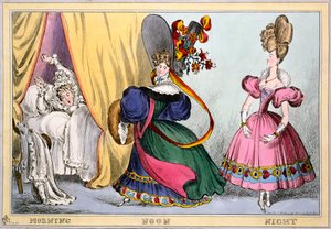 मॉर्निंग नून नाइट, c.1828 (हाथ से सजी रंग की)