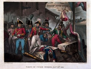 19 जनवरी 1812 को स्यूदाद रोड्रिगो का प्रकाशन, 1818 प्रकाशित (एक्वाटिंट) द्वारा विलियम हीथ