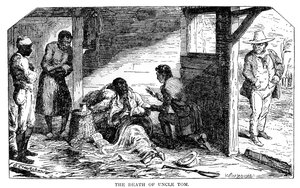 अंकल टॉम के केबिन से 'द डेथ ऑफ़ अंकल टॉम' 1852, 1923 में प्रकाशित हुआ। द्वारा जॉर्ज क्रूइशांक