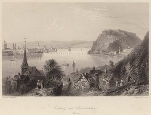 कोब्लेंट्ज़ और एहरेनब्रिटस्टीन (उत्कीर्णन) द्वारा विलियम हेनरी (बाद) बार्टलेट