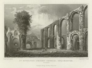 St Botolph&39;s Priory Church, Colchester, Essex द्वारा विलियम हेनरी बार्टलेट