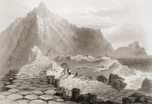 जॉर्ज पुण्य, 1860 के दशक के &39;दृश्यों और प्राचीन वस्तुओं&39; से जायंट्स कॉजवे, काउंटी एंट्रीम, आयरलैंड द्वारा विलियम हेनरी बार्टलेट