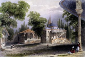 सेराई बोउनौ का तीसरा दरबार, 1850 (रंगीन एक्वाटिंट)