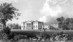 थोरंडन हॉल, एसेक्स, हेनरी एडलैंड द्वारा उत्कीर्ण, 1831 द्वारा विलियम हेनरी बार्टलेट