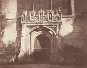 एक प्राचीन द्वार, मैग्डलेन कॉलेज, ऑक्सफ़ोर्ड द्वारा विलियम हेनरी फॉक्स टैलबोट