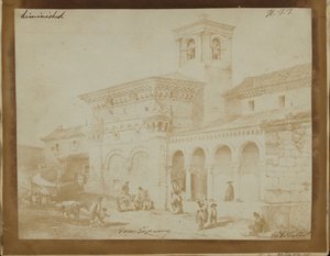 एक मूरिश चर्च की उत्कीर्णन की प्रतिलिपि कम हो गई द्वारा विलियम हेनरी फॉक्स टैलबोट