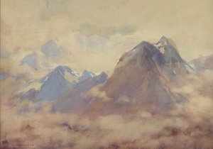 द ऑलमाइटीज ओन, एन इम्प्रेशन ऑफ द हाई एंडीज, 1910। द्वारा विलियम हेनरी होम्स