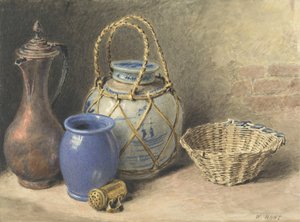 फिर भी जीवन अदरक जार के साथ, c.1825 (कागज पर ग्रेफाइट से अधिक)