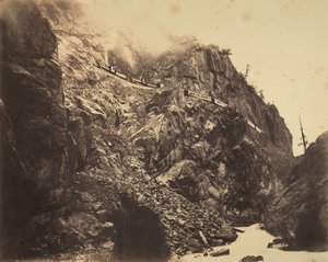 रियो लास एनिमास के कैन्यन, सी। 1882-1886। द्वारा विलियम हेनरी जैक्सन