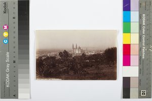 लागोस, कैथेड्रल दिखा सामान्य दृश्य, 1883-1884 (एल्बम प्रिंट) द्वारा विलियम हेनरी जैक्सन