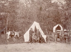 1874 के पवित्र क्रॉस के पर्वत की यात्रा पर द्वारा विलियम हेनरी जैक्सन