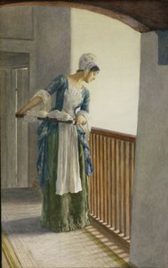 कपड़े धोने का मैदान, c.1920 द्वारा विलियम हेनरी मार्गेसन