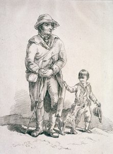 एक कुत्ते और एक लड़के के साथ देहाती, प्रांतीय वर्ण, 1813 द्वारा विलियम हेनरी Pyne