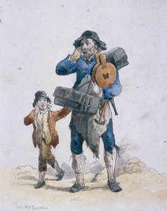 एक टिंकर और एक बच्चा, प्रांतीय वर्ण, 1804 द्वारा विलियम हेनरी Pyne