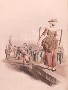 मिल्कमेड, 1808 द्वारा विलियम हेनरी Pyne