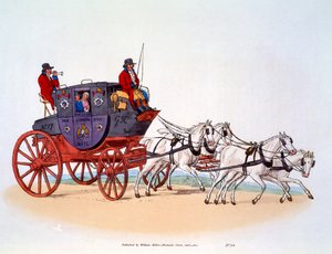 स्टेजकोच, द वर्सेस्टर और लंदन रॉयल मेल, 1808 द्वारा विलियम हेनरी Pyne