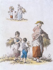 बटोरने वाली महिलाएं और बच्चे, प्रांतीय पात्र, 1802