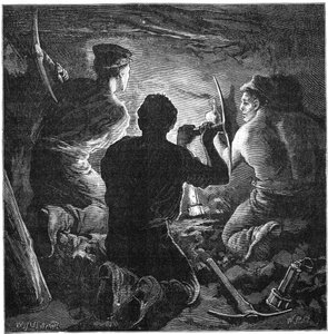 कोयला खनन दुर्घटना, टाइनवेड कोलियरी, साउथ वेल्स, अप्रैल 1877 c1885 द्वारा विलियम हेशम ओवरेंड