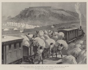 डोंगोला की ओर अग्रिम, सर्र्स में फोर्टीफाइड कैंप, नील नदी के तट पर एक पहाड़ी का मुकुट
