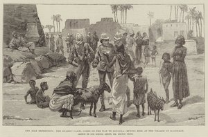 नील अभियान, डोंगोला के रास्ते पर गार्ड्स कैमल कॉर्प्स, माग्रेका के गांव में दूध खरीदते हैं