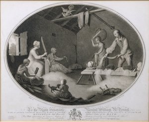 बीट्लिंग की सामान्य विधि, स्कैशिंग और हैकिंग द फ्लैक्स, &39;द लिनन कारख़ाना ऑफ़ आयरलैंड&39; की प्लेट IV, प्लेट IV