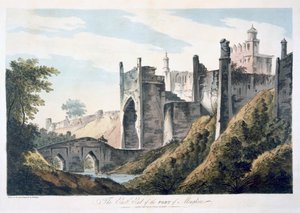 मोंगहेर के किले का पूर्वी छोर, 1787 (जलीय)