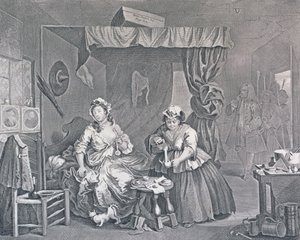 एक हरलोट की प्रगति, प्लेट तीन: एक मजिस्ट्रेट द्वारा नियुक्त, 1732 (नक़्क़ाशी और उत्कीर्णन) द्वारा विलियम होगार्थ