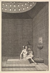एक टर्किश बाथ ऑब्री डे ला मोट्रेयस पूरे यूरोप, एशिया और भाग o ..., 1723-24 में यात्रा करता है। द्वारा विलियम होगार्थ