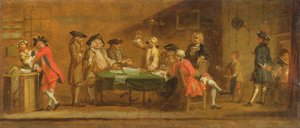 टैवर्न या कॉफ़ी हाउस में आंकड़े, 1720 द्वारा विलियम होगार्थ