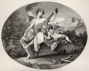 हाइमन और कामदेव, &39;द वर्क्स ऑफ विलियम होगर्थ&39; से, 1833 में प्रकाशित हुए द्वारा विलियम होगार्थ