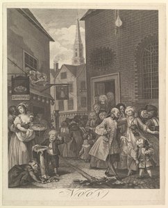 नून द फोर टाइम्स ऑफ डे, 25 मार्च, 1738। द्वारा विलियम होगार्थ