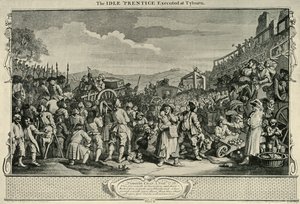 द रोड टू टायबर्न पर, 1747, 1925। द्वारा विलियम होगार्थ