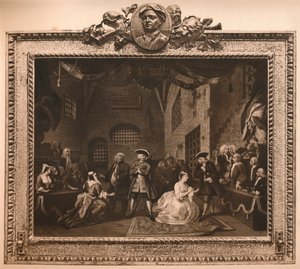 भिखारी ओपेरा VI, 1731 से दृश्य द्वारा विलियम होगार्थ