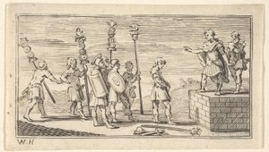 शर्मनाक डिस्चार्ज जॉन बेवर, 1725 के बाद रोमन सैन्य दंड, 1725। द्वारा विलियम होगार्थ