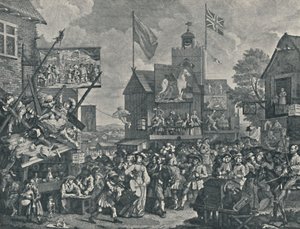 साउथवार्क फेयर, 1733, 1920 द्वारा विलियम होगार्थ