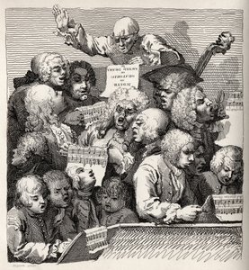 कोरस, &39;द वर्क्स ऑफ विलियम होगर्थ&39; से, 1833 में प्रकाशित हुआ द्वारा विलियम होगार्थ
