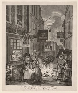 द फोर टाइम्स ऑफ डे: नाइट, 1738।