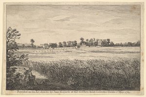 रैनबिस हाउस का दृश्य, 1 मई, 1781। द्वारा विलियम होगार्थ