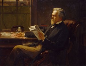 जॉर्ज जैकब होलोएक 1817-1906 का पोर्ट्रेट। द्वारा विलियम होलायके