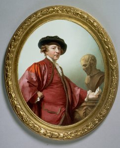 जोशुआ रेनॉल्ड्स का पोर्ट्रेट (1723-92) 1786 (तांबे पर मीनाकारी)