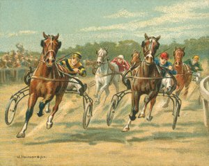 दौड़ ऐतिहासिक और आधुनिक, ट्रॉटिंग और पेसिंग दौड़ (क्रोमोलिथो)
