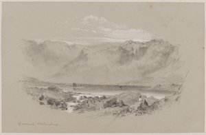ग्रेमेरे, वेस्टमोरलैंड (चाक और कागज पर गोंद) द्वारा विलियम हल