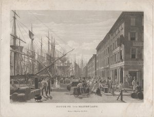 मेडेन लेन से दक्षिण सेंट, 1834। द्वारा विलियम जेम्स बेनेट