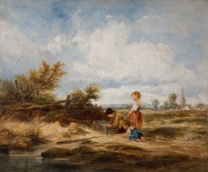 हैम्पस्टेड हीथ - द बर्ड ट्रैप, 1845। द्वारा विलियम जेम्स मुलर