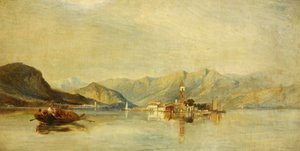 लागो मैगीओर और इसोला बेला (कैनवास पर तेल) द्वारा विलियम जेम्स मुलर