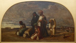 रेगिस्तान में प्रार्थना, 1840-1849। द्वारा विलियम जेम्स मुलर